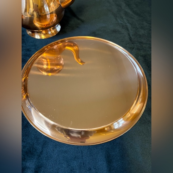 VTG Portugal Copper Coffee Or Teapot Set - Picture 10 of 12